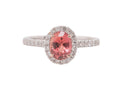 GIA Certified 1.32 Carat Unheated Madagascar Orange Sapphire Diamond Ring